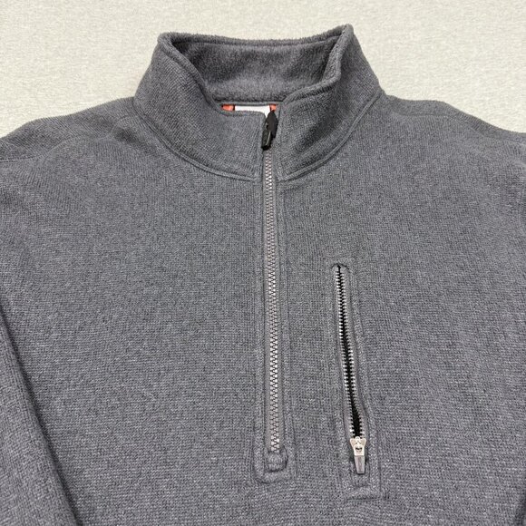 Nike ACG Sweatshirt Mens Large Gray 1/4 Zip Outdoor Hiking Pullover Fleece - Picture 2 of 7